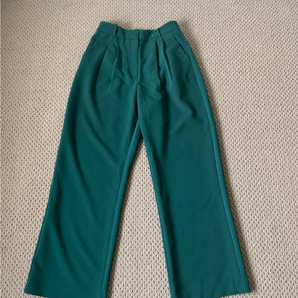 Abercrombie & Fitch Teal Wide Leg Pants